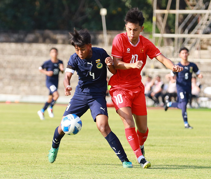 Trần Gia Bảo tại giải U16 Đông Nam Á 2024. Ảnh: Phan Hồng